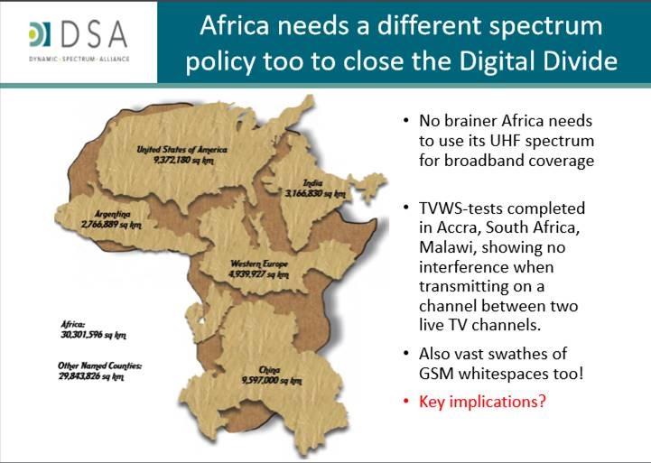 DSA Map of Africa