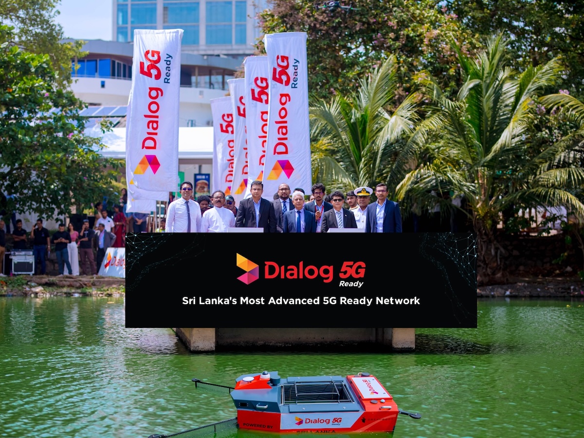 Dialog Axiata launches 5G-powered water-surface cleaning robot