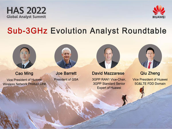 Huawei advocates Gigaband solutions for sub-3GHz evolution access for Ubiquitous 5G